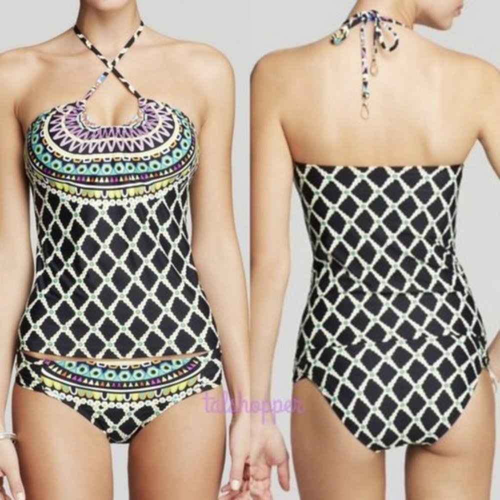 Trina Turk Kon Tiki Tankini Top Size 10